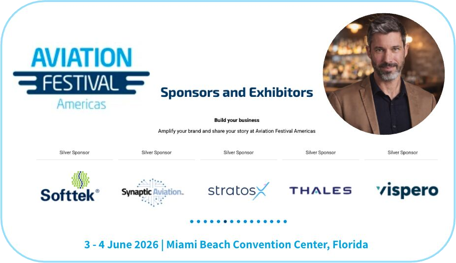 Ghislain Gagné speaking at Aviation Festival Americas