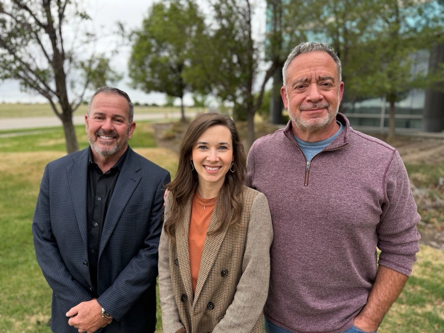 Matt Hafner, Kaitlin Guarino, and Charles Cunningham — former Southwest Airlines operators reuniting at stratosX